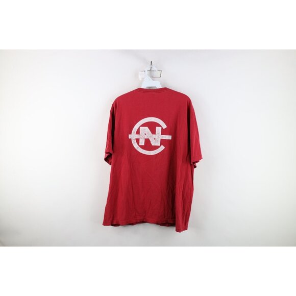 Vtg 90s Nautica Competition Mens XL Distressed Spell Out Short Sleeve T-Shirt - Picture 14 of 16